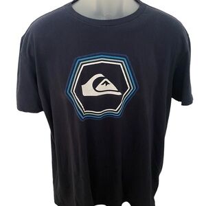QUIKSILVER Logo Surf Tee Shirt Men L Large Regular Fit